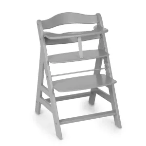 Hauck Alpha  Wooden Highchair - Grey