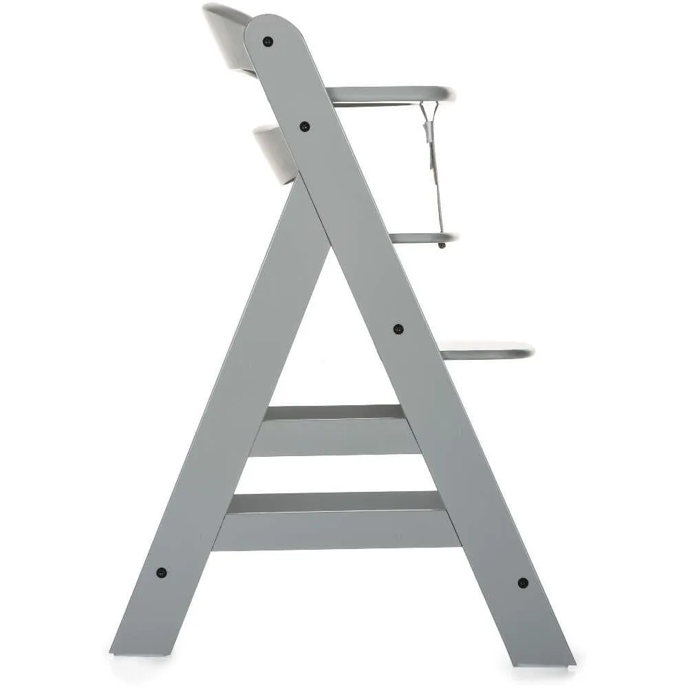 Hauck Alpha  Wooden Highchair - Grey