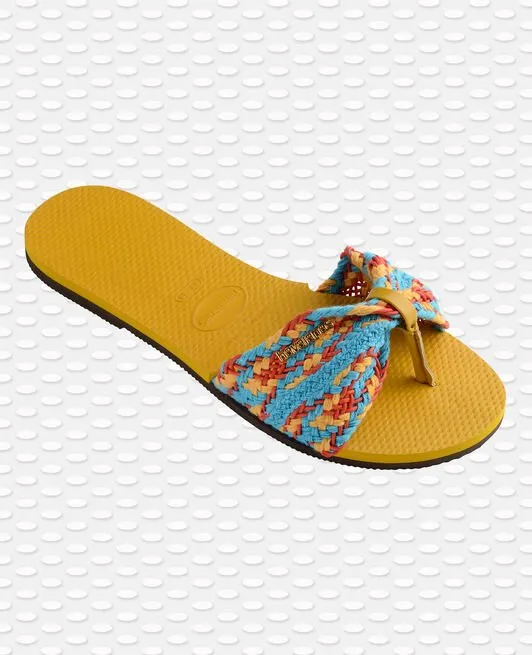 Havaianas You St Tropez Mesh Yellow Multi Flip Flops