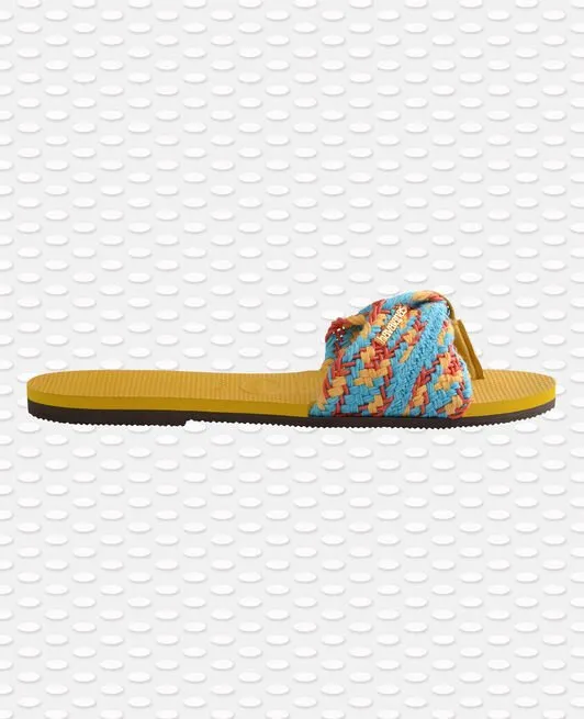 Havaianas You St Tropez Mesh Yellow Multi Flip Flops