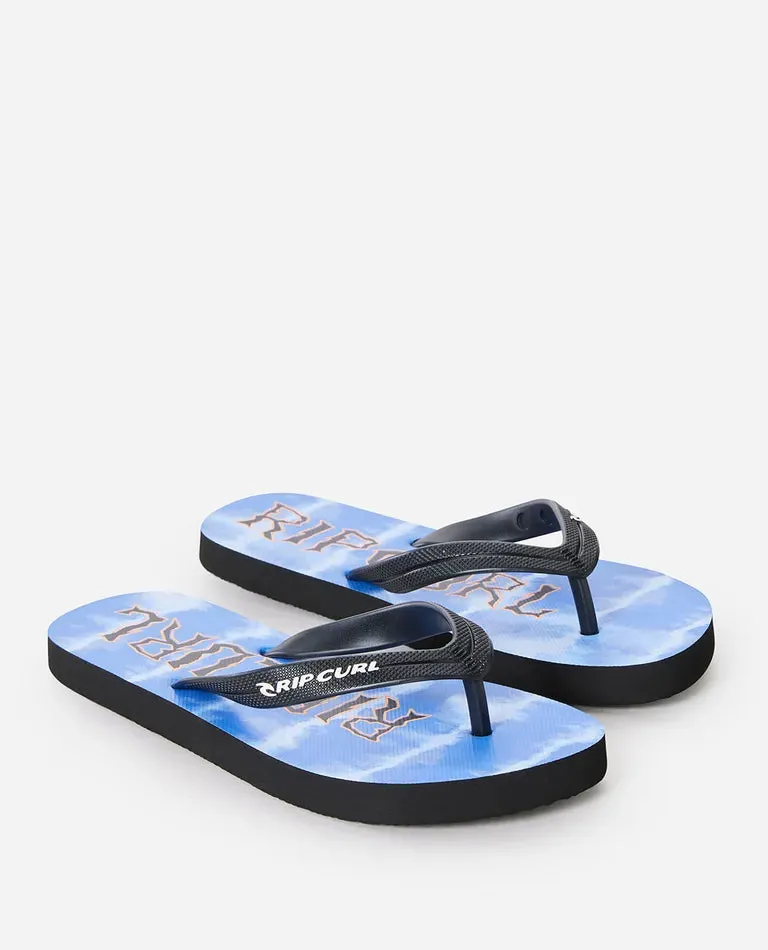 Island Bloom Open Toe Thongs - Boys