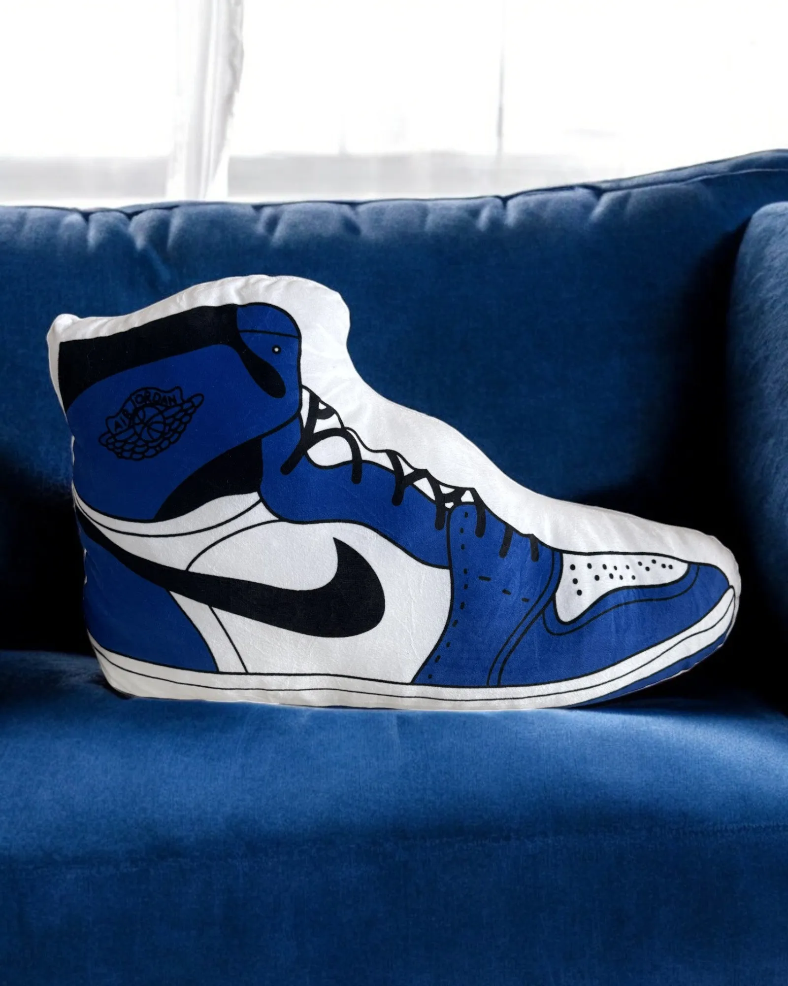 JORDAN 1 BLUE PILLOW