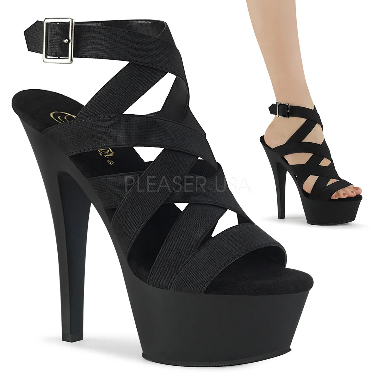 KISS-241  Black Elastic Band/Black Matte