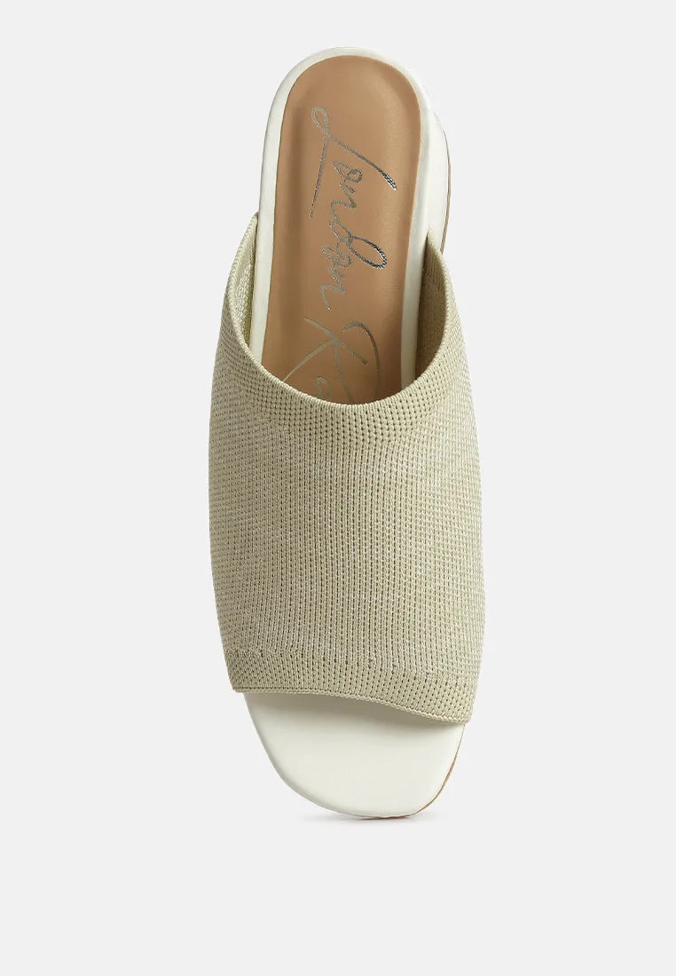 Knitted Round Toe Sandal