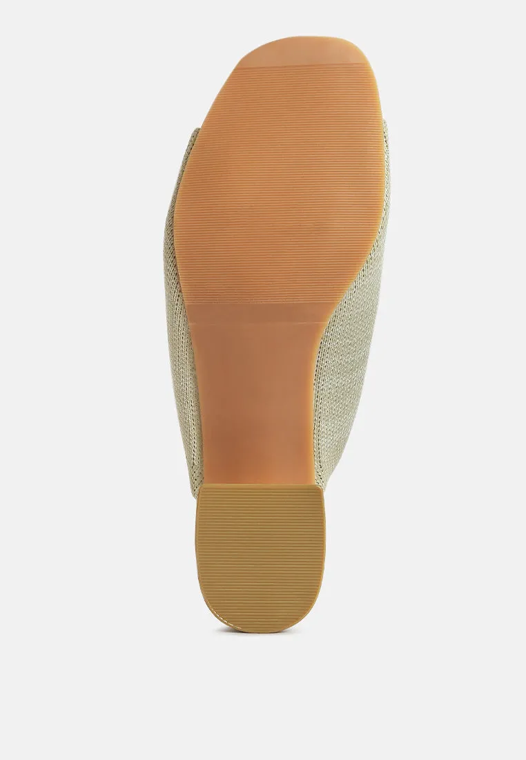 Knitted Round Toe Sandal