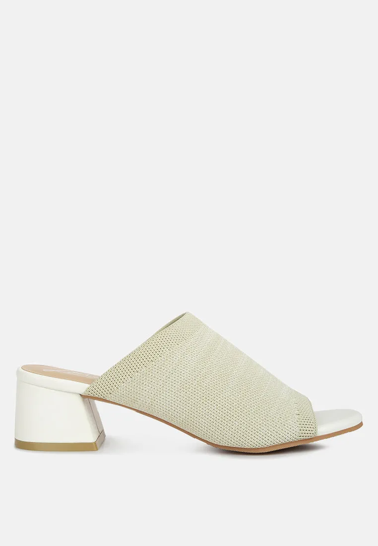 Knitted Round Toe Sandal