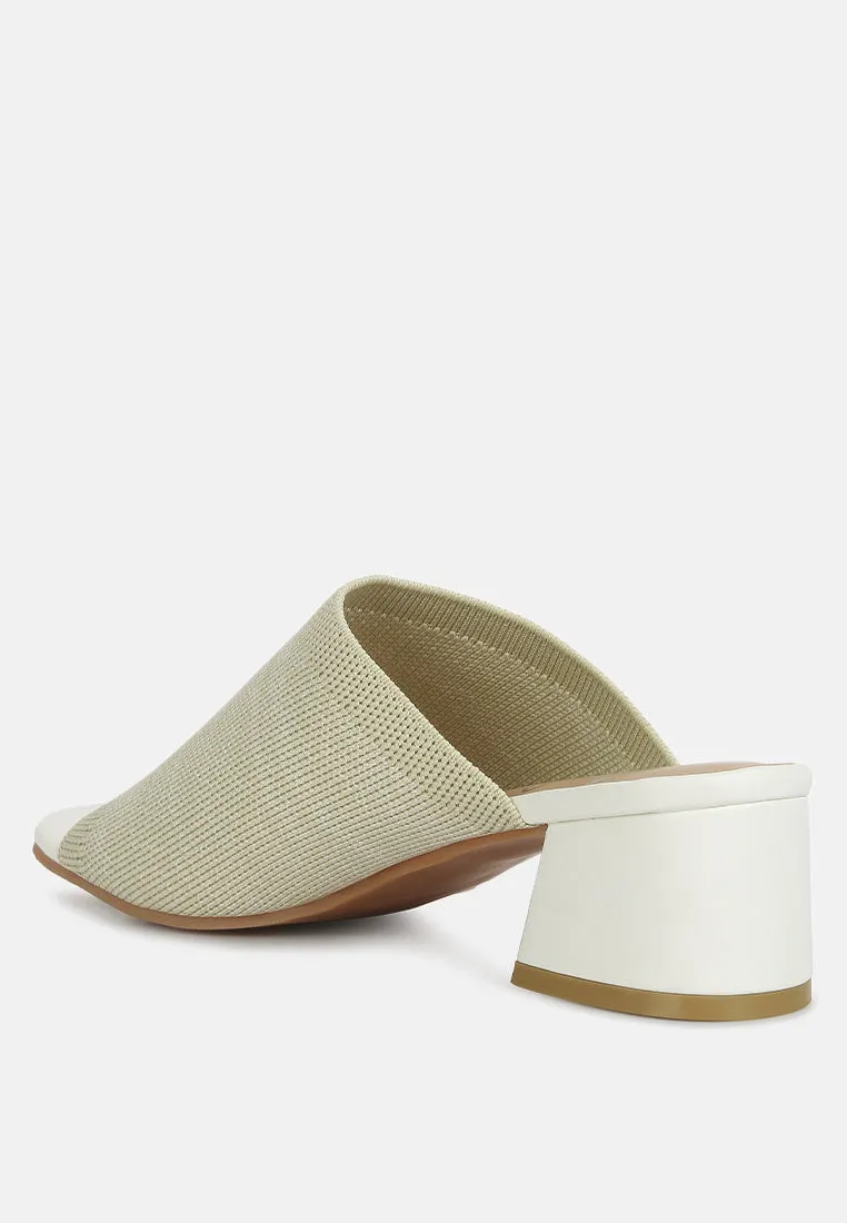 Knitted Round Toe Sandal