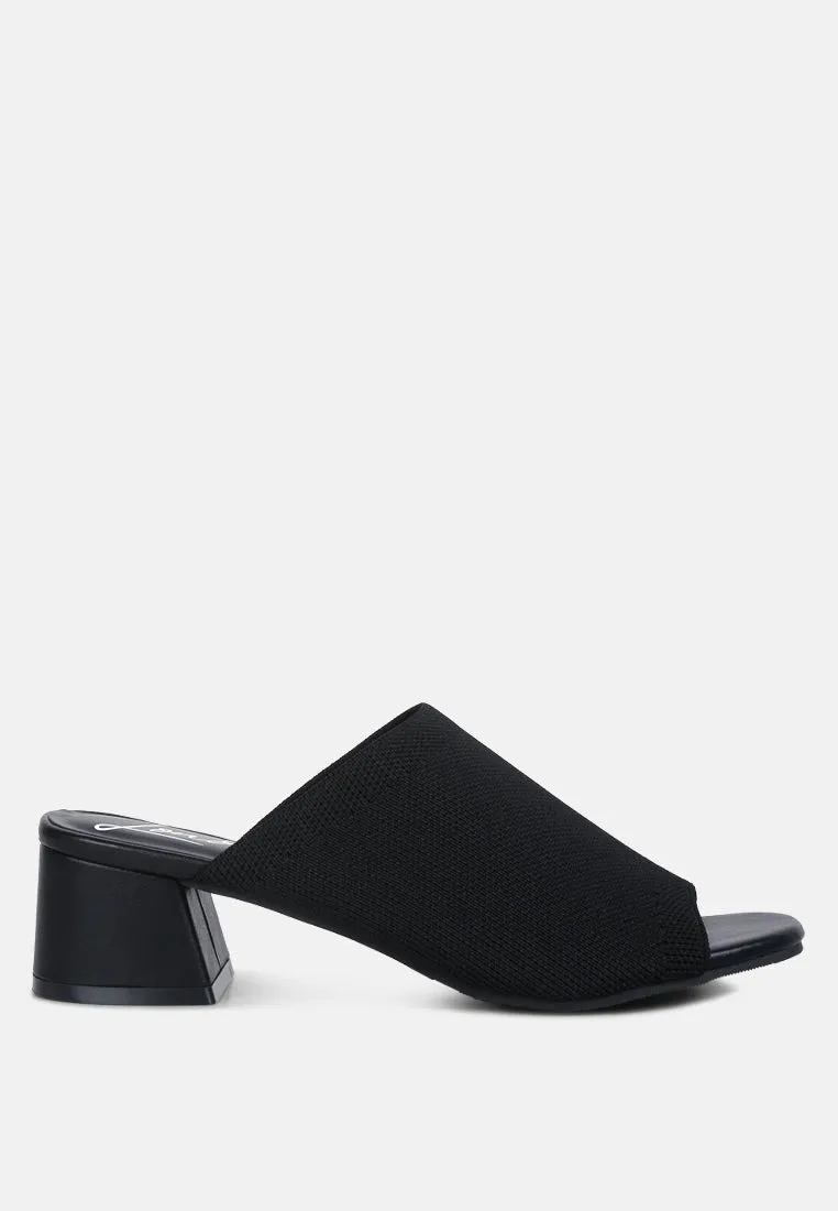 Knitted Round Toe Sandal