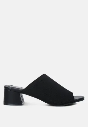 Knitted Round Toe Sandal