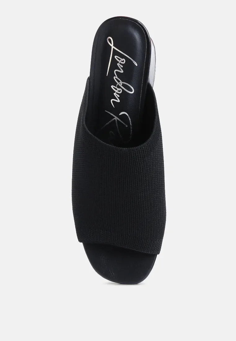 Knitted Round Toe Sandal