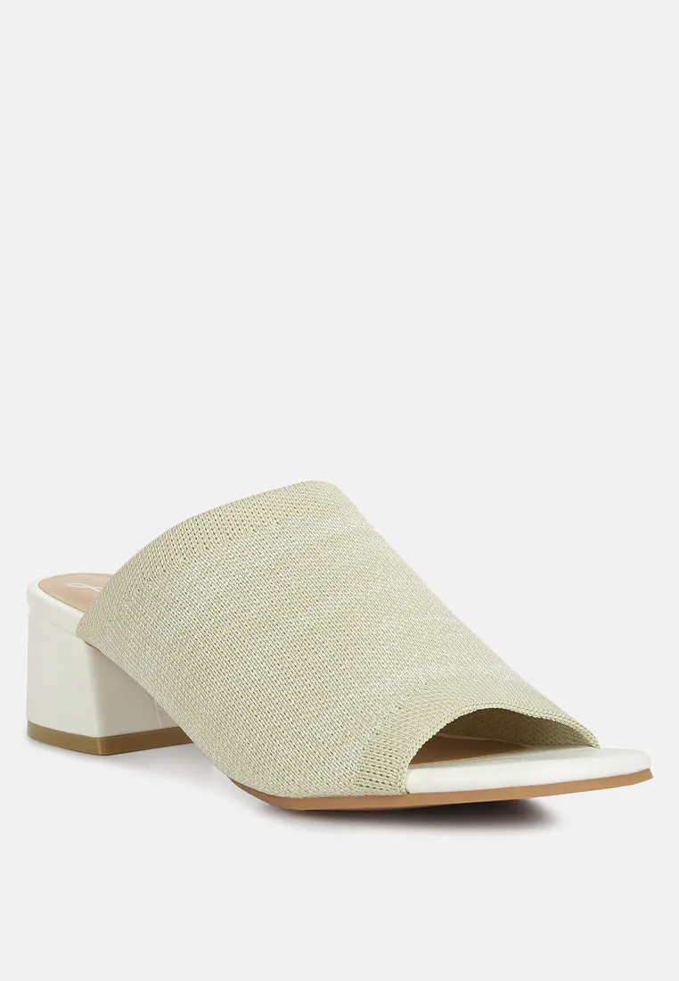 Knitted Round Toe Sandal