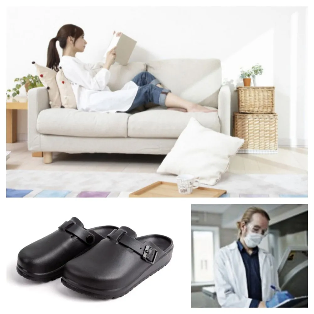 Laboratory Clogs Comfort Mules Close Toe Nurse Shoes Slip On Garden Clogs