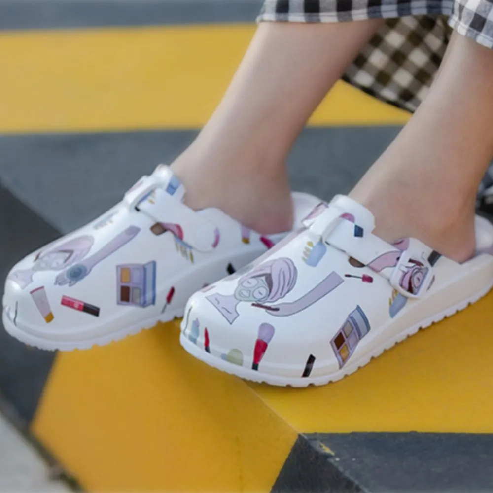 Laboratory Clogs Comfort Mules Close Toe Nurse Shoes Slip On Garden Shoes