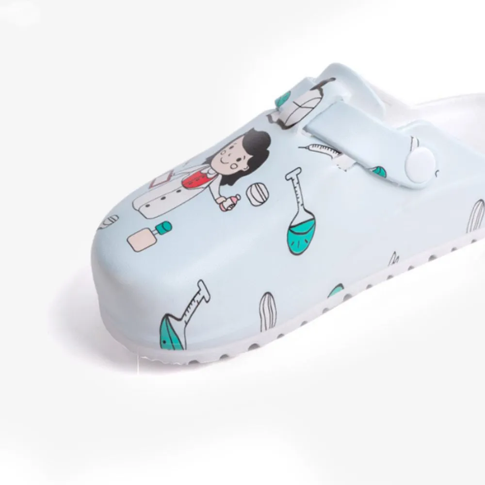 Laboratory Clogs Comfort Mules Close Toe Nurse Shoes Slip On Garden Shoes