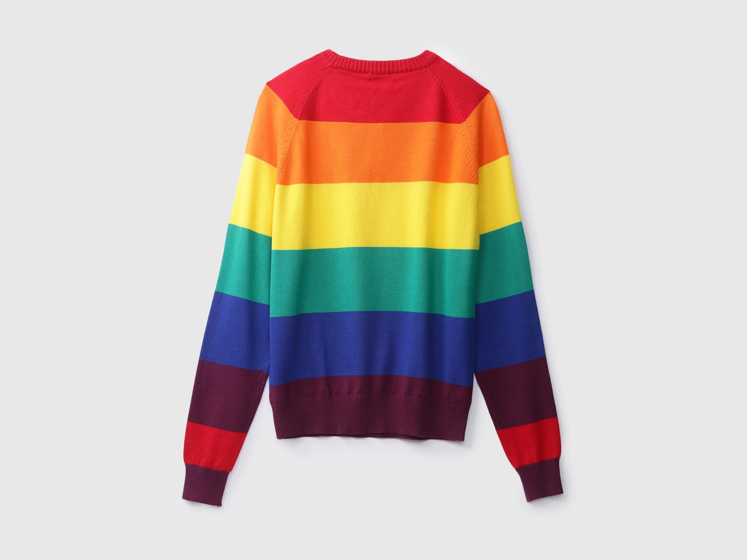 Ladies Long Sleeve Stripe Sweater