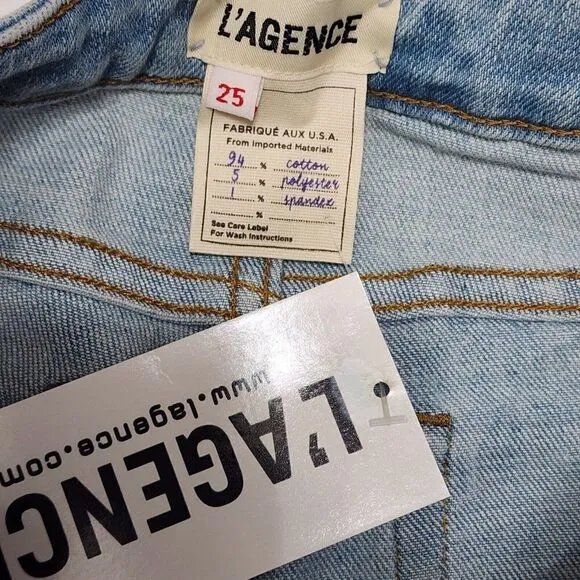 L'Agence - Size 25 El Matador in Belmont French Slim Skinny Crop Stretch Jeans