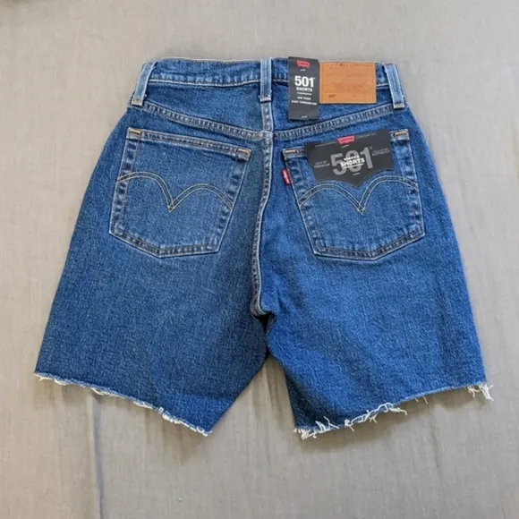 Levi's 501 Mid Thigh Bermuda Jean Shorts