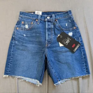 Levi's 501 Mid Thigh Bermuda Jean Shorts