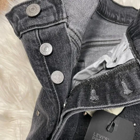 Levi's 501 Original Cropped studded jeans