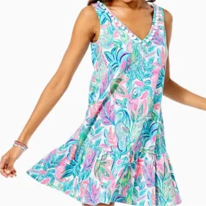Lilly Pulitzer Camilla Swing Dress SZ S Resort White Toucan Do It Better
