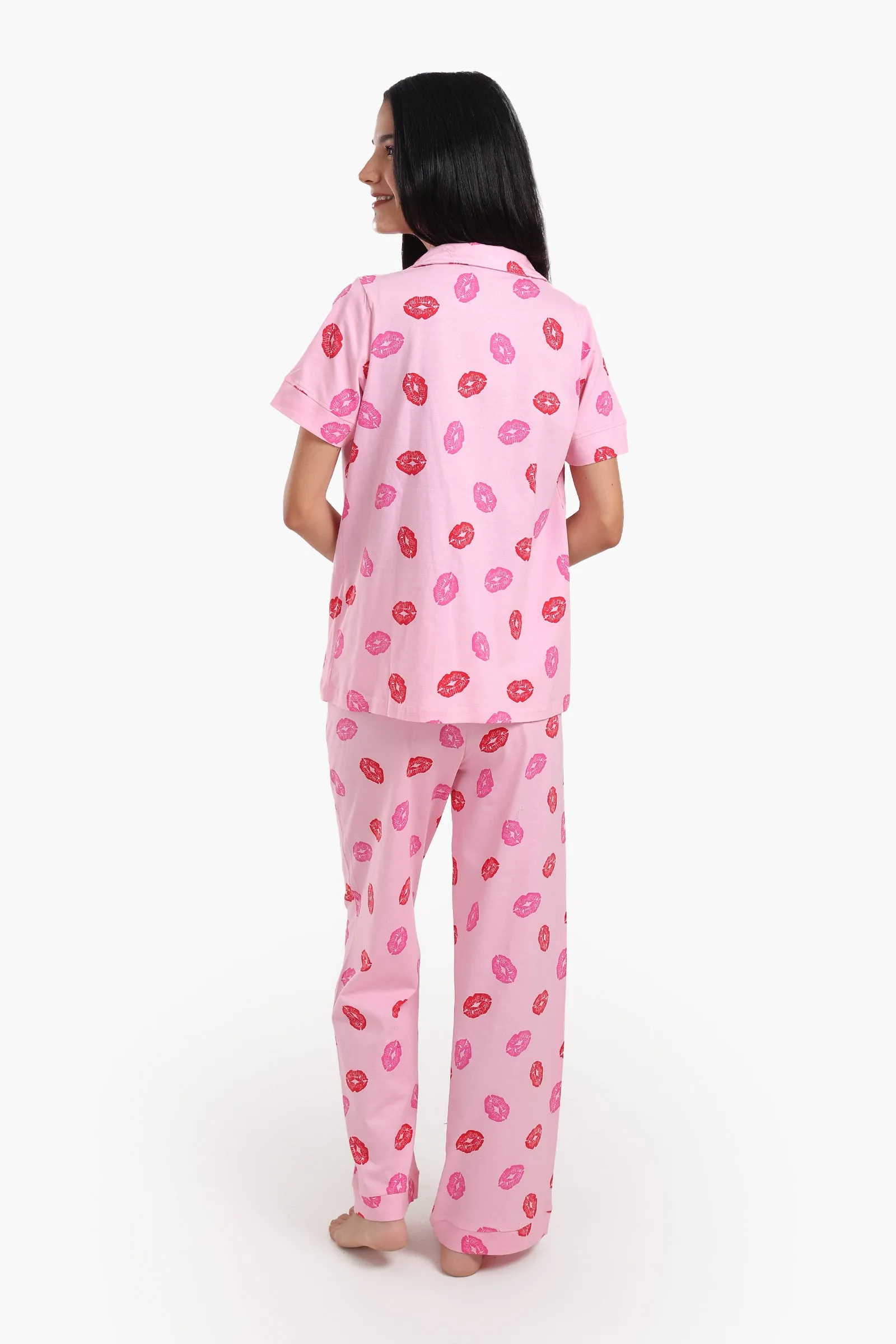 Lips Printed Pyjama Set