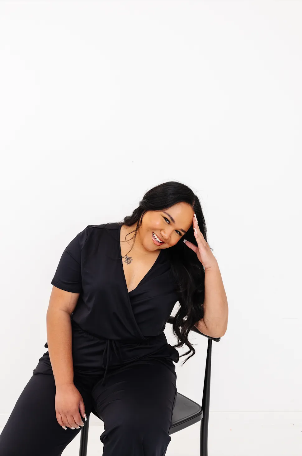 little black jumpsuit