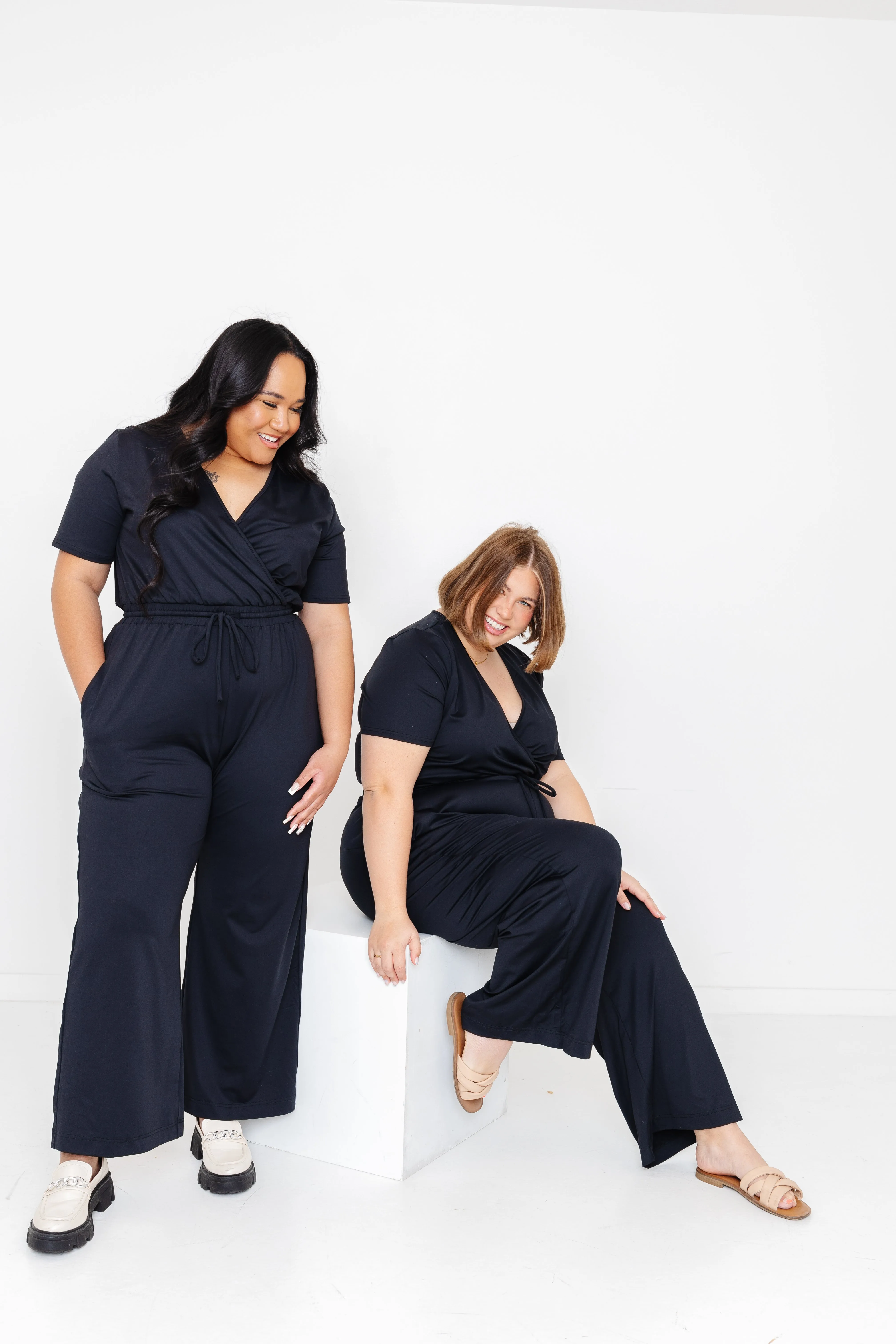 little black jumpsuit