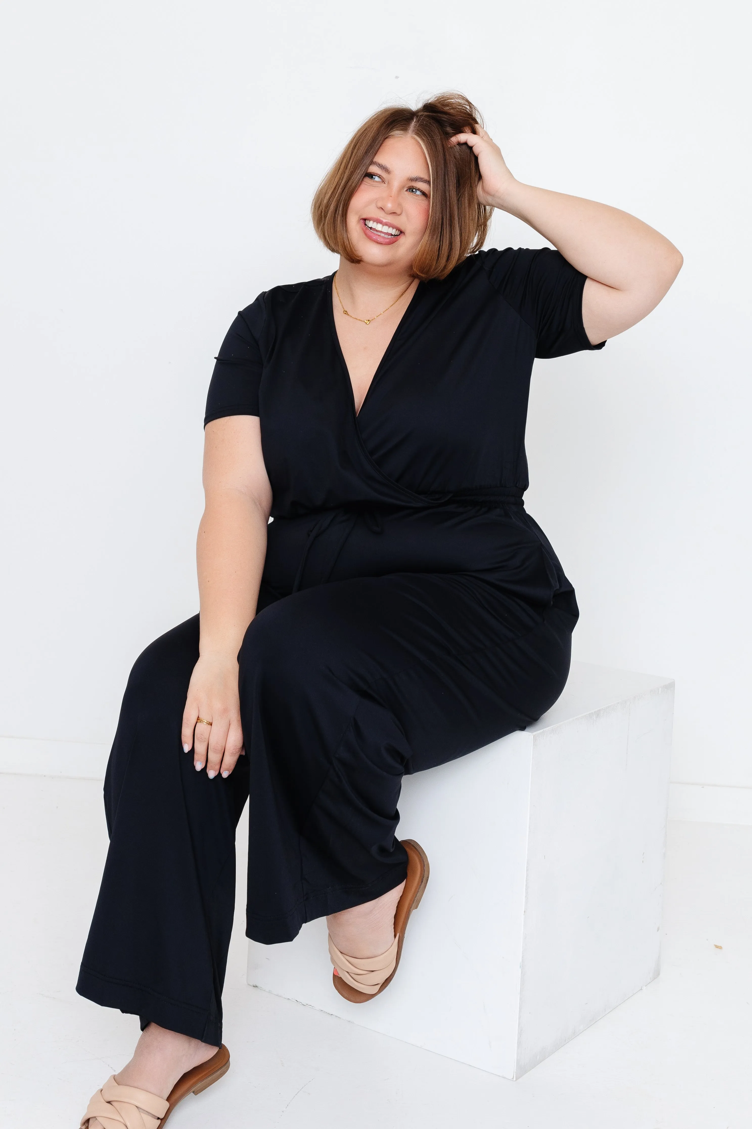 little black jumpsuit