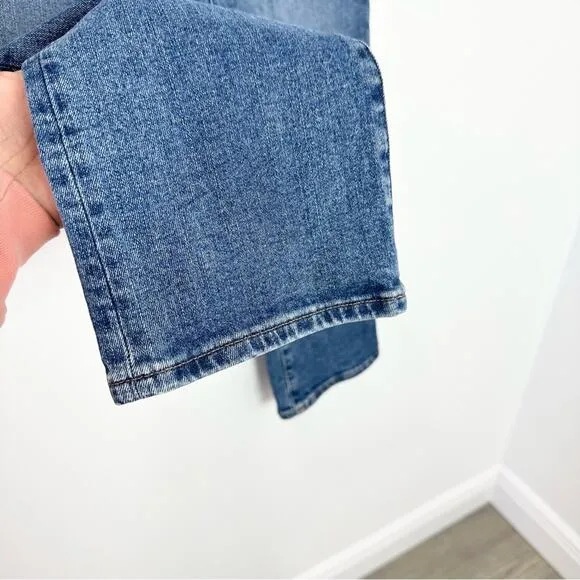 Madewell Cali Demi Boot Jeans in Glenside Wash Cropped Denim 25