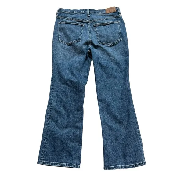 Madewell Cali Demi-Boot Jeans in Glenside Wash size 30 blue high rise crop ng351