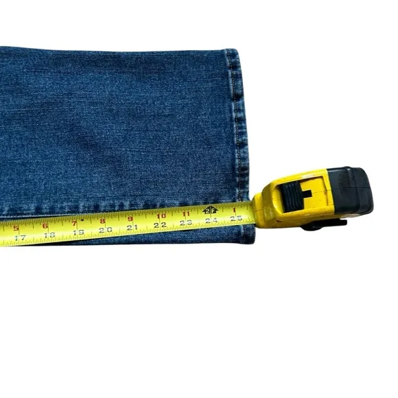 Madewell Cali Demi-Boot Jeans in Glenside Wash size 30 blue high rise crop ng351