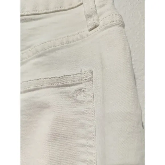 Madewell Stretch Denim Pegged Skirt in Tile White: Cutout Edition