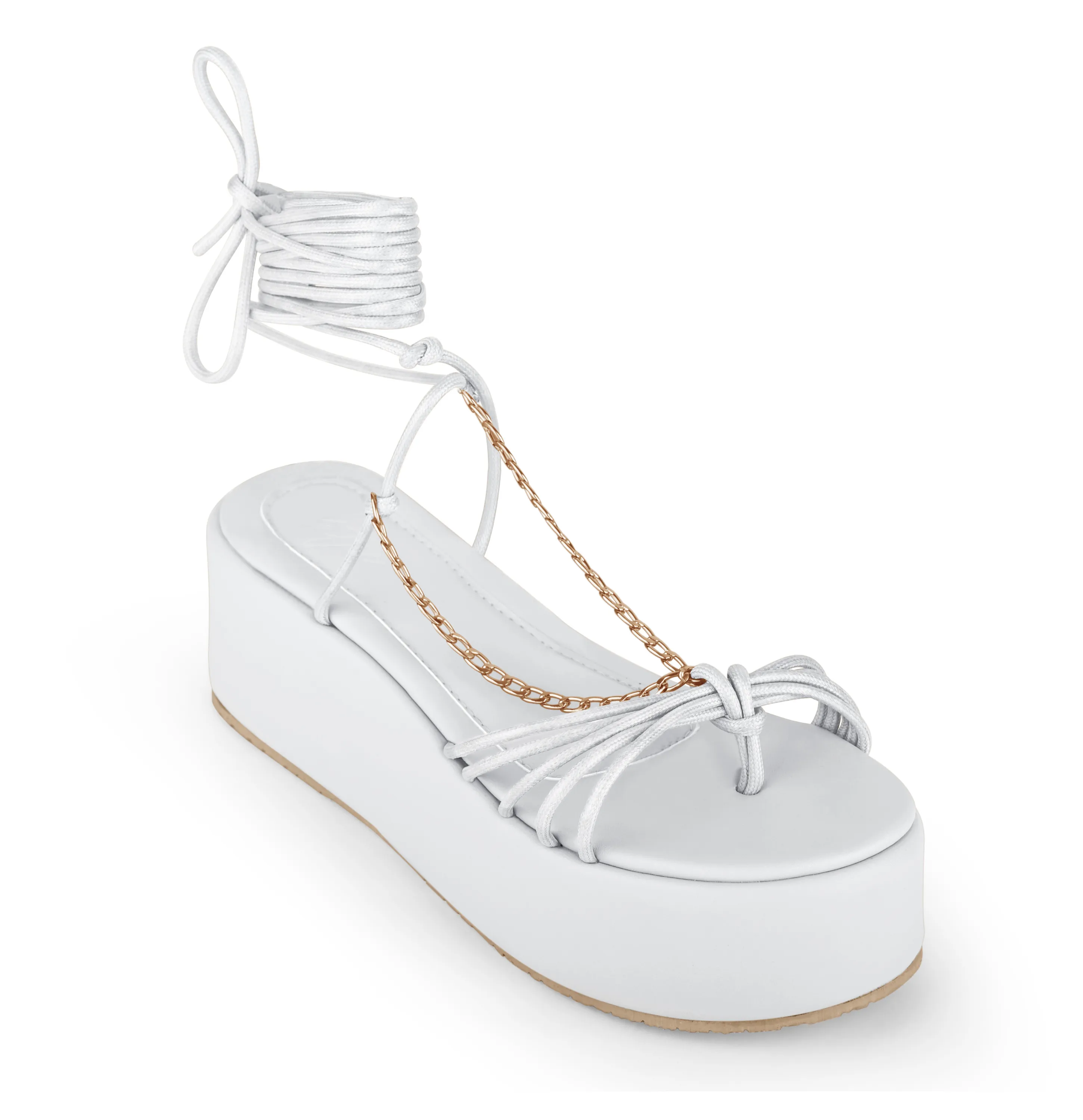 MAYORIYA WHITE SLIPPERS