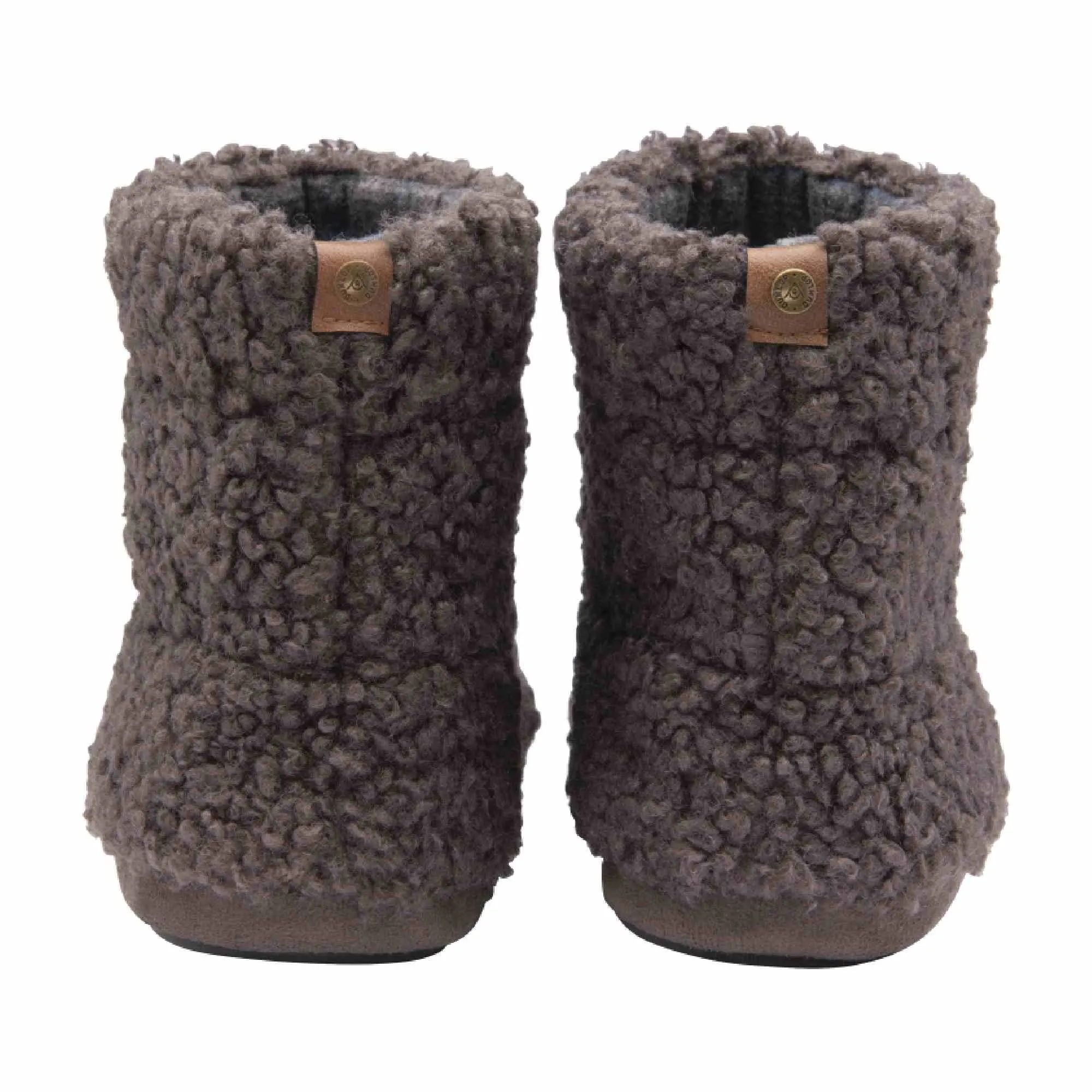 Mens Furry Sherpa Memory Foam Slipper Boots (6 Sizes)