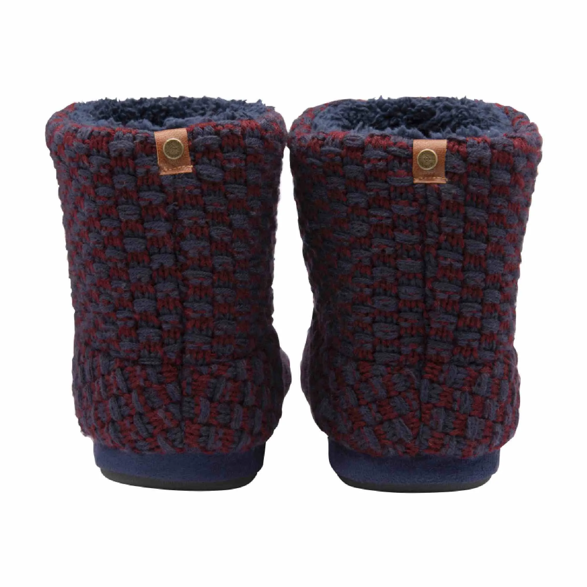 Mens Furry Sherpa Memory Foam Slipper Boots (6 Sizes)