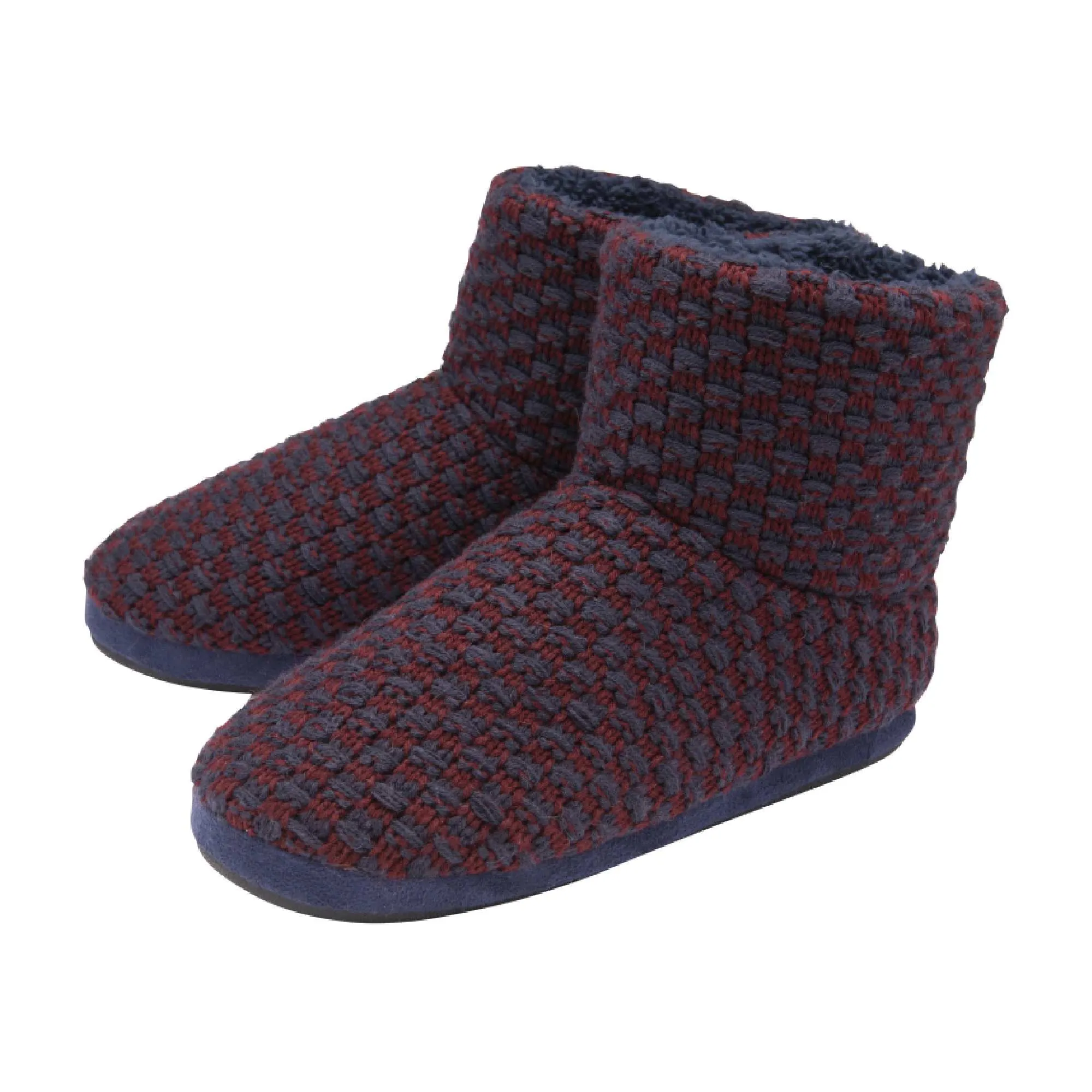 Mens Furry Sherpa Memory Foam Slipper Boots (6 Sizes)