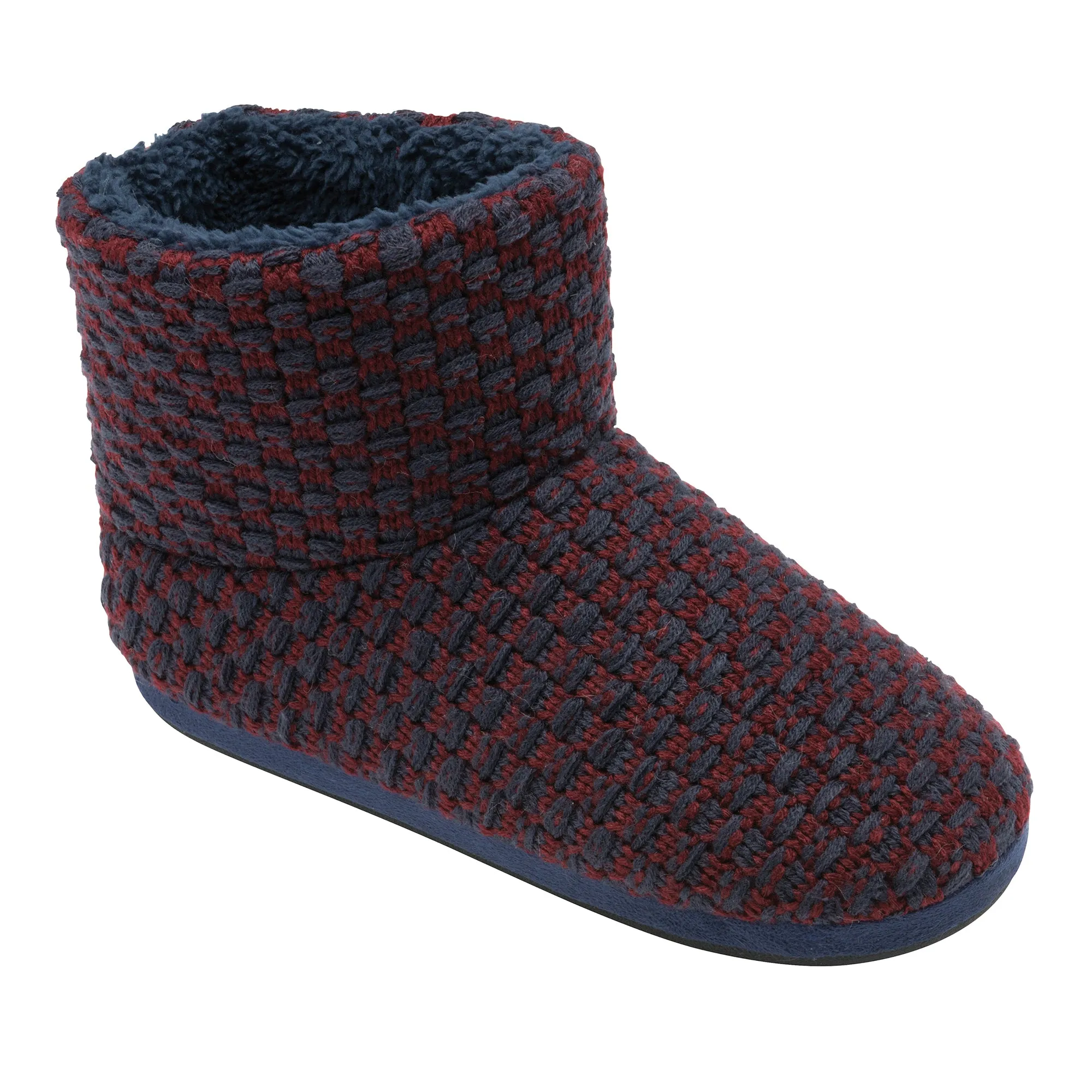 Mens Furry Sherpa Memory Foam Slipper Boots (6 Sizes)