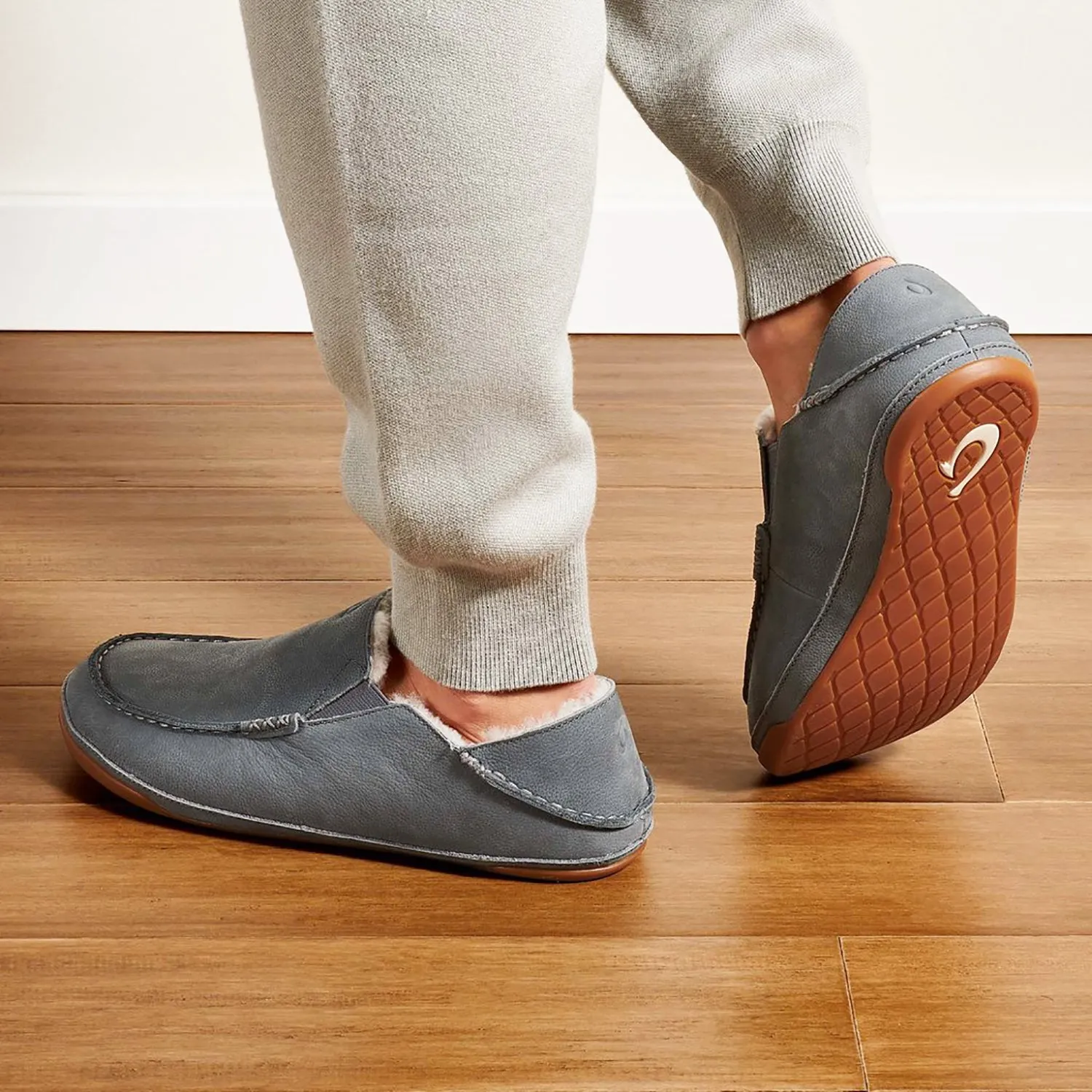 Men's OluKai Kipuka Hulu Charcoal Nubuck