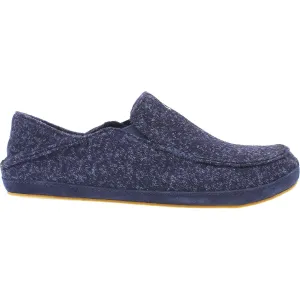 Men's OluKai Moloa Hulu Trench Blue/Trench Blue Knit Fabric