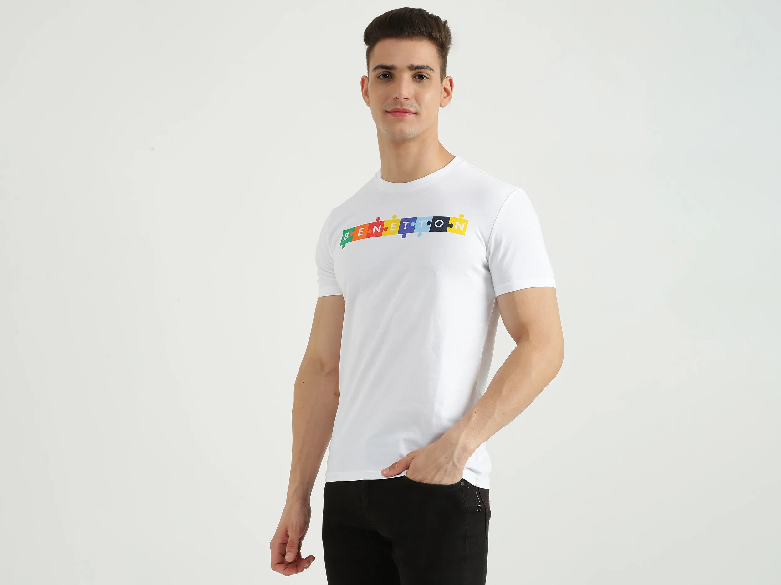 Mens Short Sleeve Printed T-Shirt