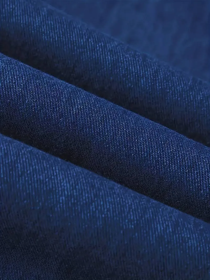 Men's Trendy Slim Fit Distressed Jeans with Pockets