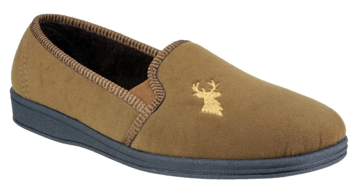 Mirak Stag Classic Slip On Mens Slippers