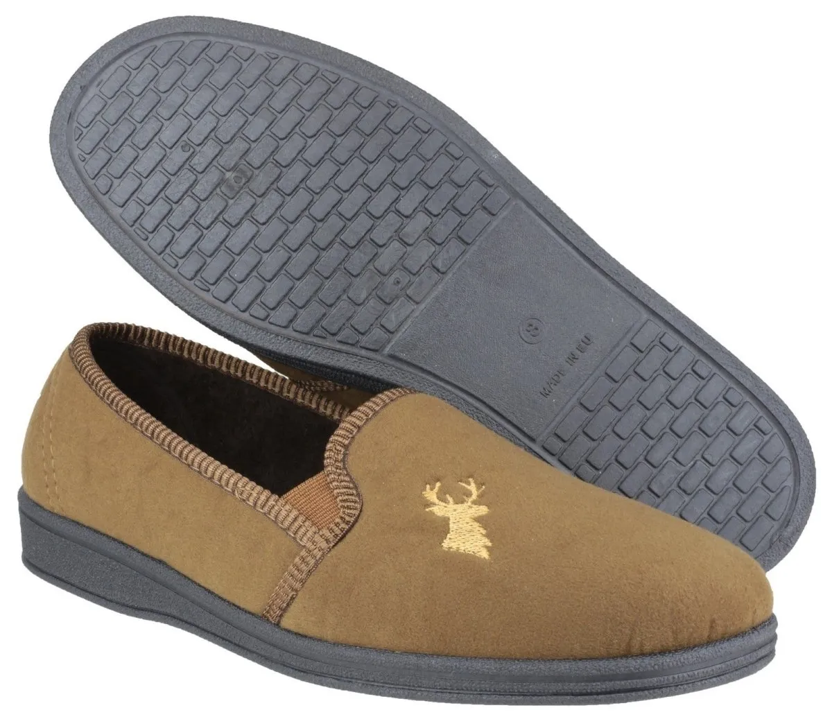 Mirak Stag Classic Slip On Mens Slippers