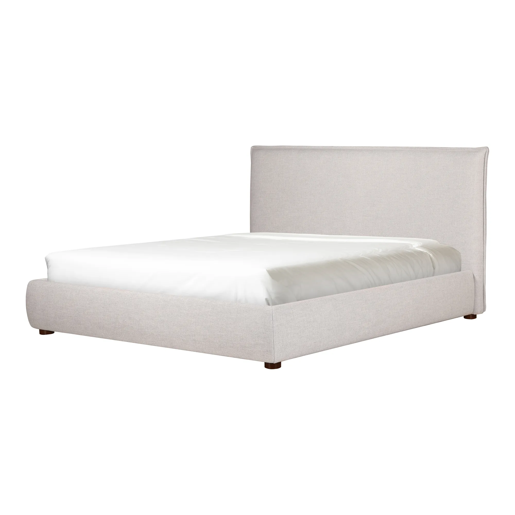 Moe's Home Collection Luzon Wheat Upholstered Queen Size Bed