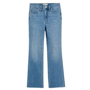NWT Womens Petite Size 24 24P Madewell Cali Demi-Boot Jeans in Shoreham Wash