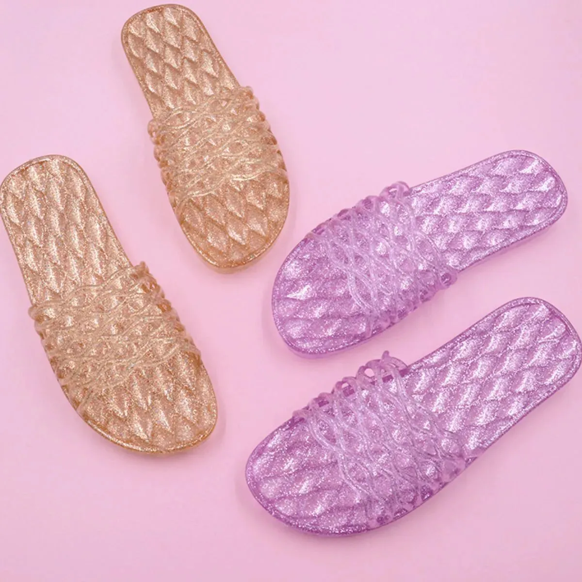 Open Toe Flats Slippers
