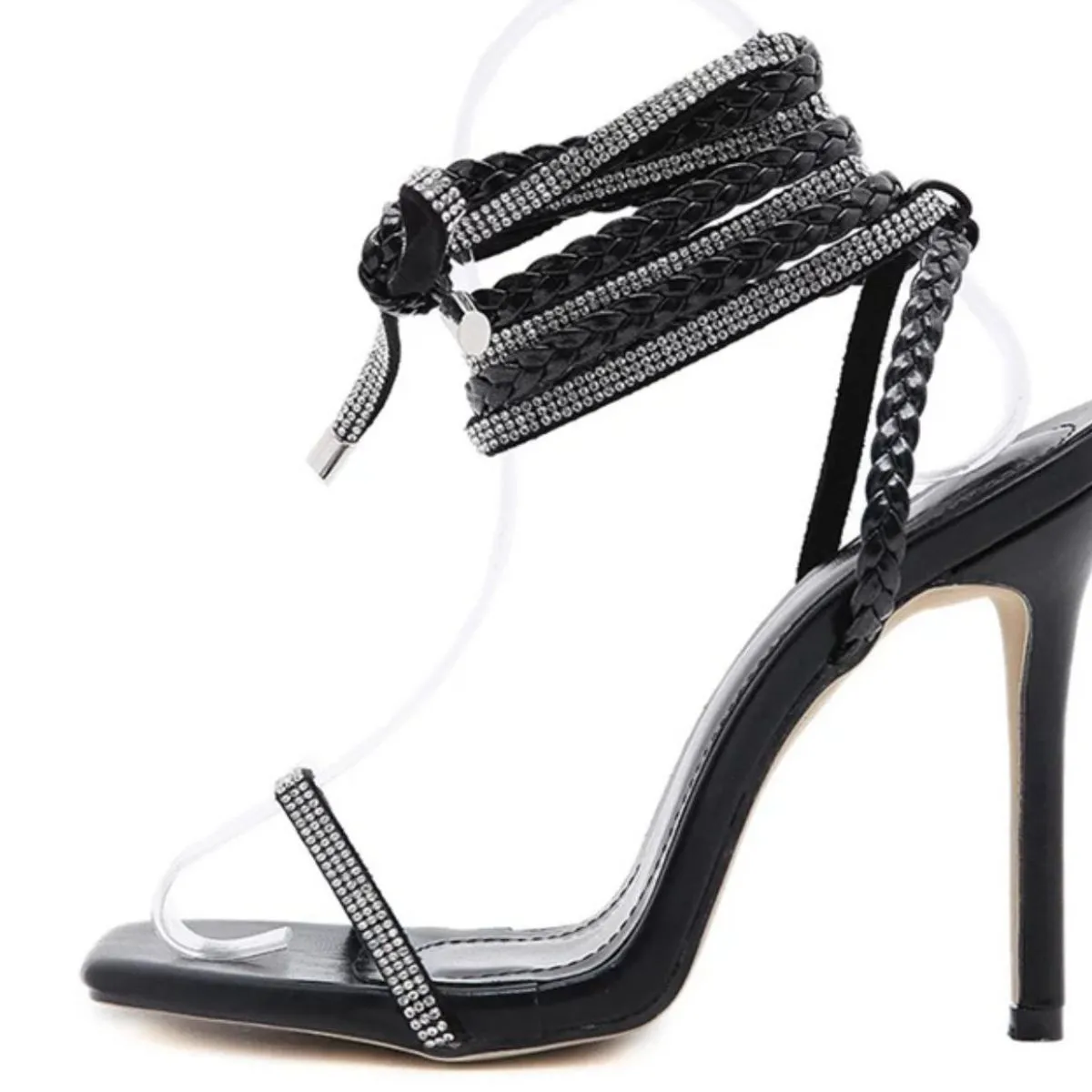 Open Toe Stiletto Sandals