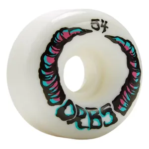 Orbs 54mm Apparitions Round 99A Skateboard Wheels - White