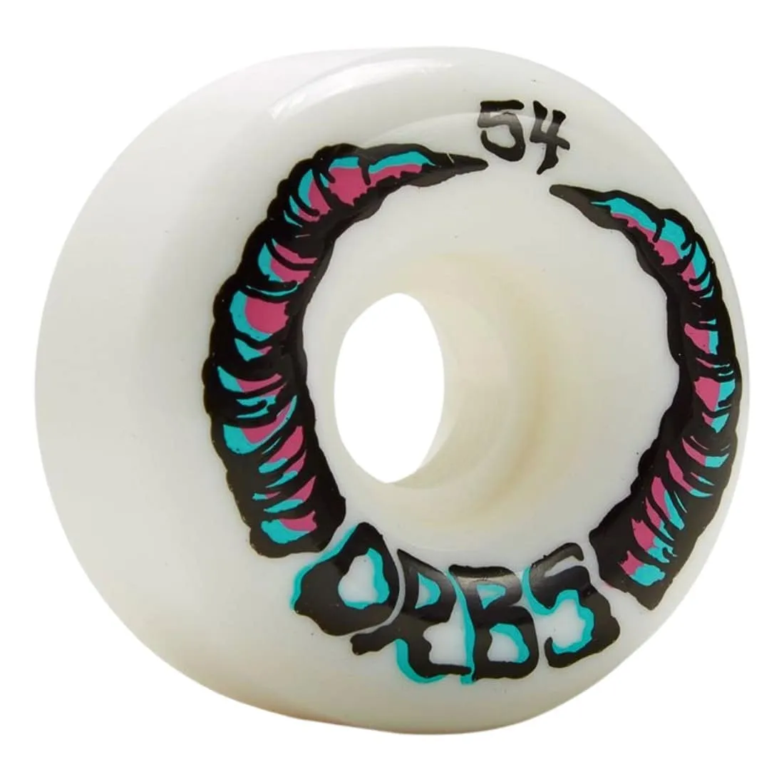 Orbs 54mm Apparitions Round 99A Skateboard Wheels - White