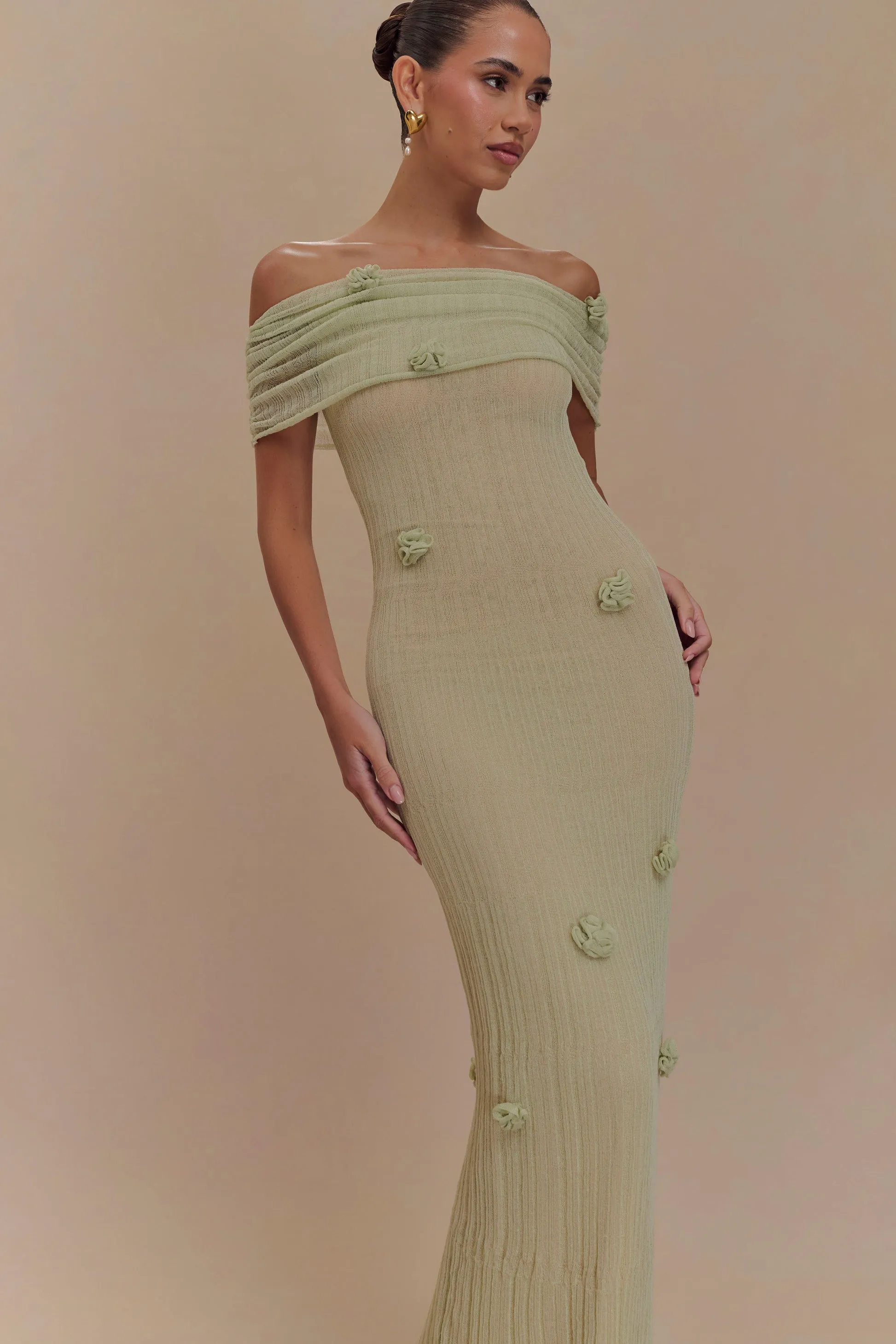 Orchid Knit Maxi Dress